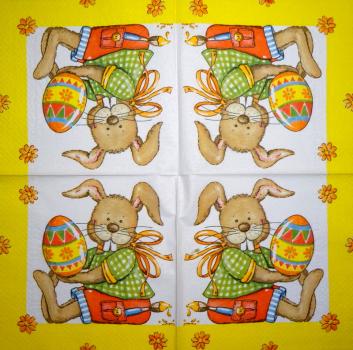 184 Hasen: unnatürlich - 3-lagig - 35x35 cm